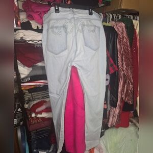 Good American GOOD SPELL OUT RHINESTONE JEANS 18